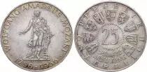 Autriche 25 Schilling - Mozart - 1956 - Argent