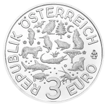 Autriche 3 Euros AUTRICHE 2017 - La chauve-souris