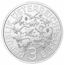 Autriche 3 Euros Autriche 2022 - Le Pachycephosaurus (Nouvelle collection - Dinosaures)