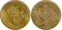 Autriche 4 Florins François Joseph I - Aigle 10 Francs Or - 1892