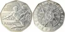 Autriche 5 Euros - Football - Attaque - 2008 - Argent