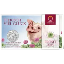 Autriche 5 Euros Argent 2023 AUTRICHE - Le Cochon Porte-Bonheur