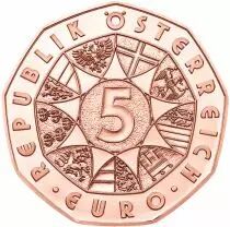 Autriche 5 Euros Cuivre 2020 AUTRICHE - 150 ans Musikverein Vienne