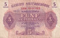 Autriche 5 Schilling - Autorités militaires alliées - 1944 - Série 18H- P.105