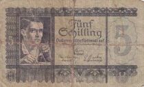 Autriche 5 schilling - H. Br&uuml;cke - Mine de fer - 1927