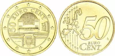 Autriche 50 Centimes Euro - 2005