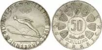 Autriche 50 shilling , Saut de ski, jeux olympiques d\'hiver 1964