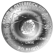 Autriche Anneau d\'Einstein - La Beaut&eacute; de l\'Univers - 20 Euros Argent BE 2025