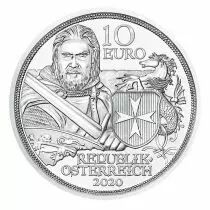 Autriche AUTRICHE 2020 - Les Chevaliers de Saint-Jean - Force morale - S&eacute;rie Chevalier 10 Euros BU