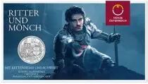 Autriche AUTRICHE 2020 - Les templiers - Courage - Série Chevalier 10 Euros Argent