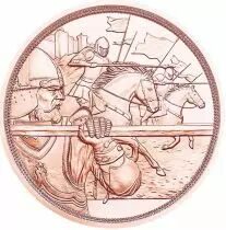 Autriche AUTRICHE 2020 - Les Templiers - Courage - S&eacute;rie Chevalier 10 Euros Cuivre