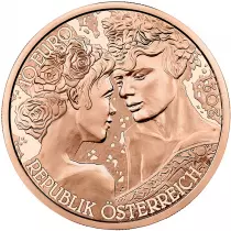 Autriche AUTRICHE 2021 - Le Langage des Fleurs - La Rose - 10 Euros Cuivre