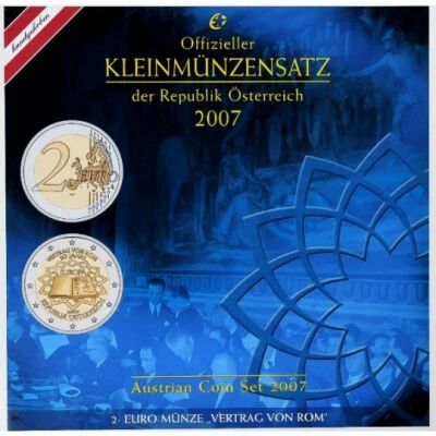 Autriche Coffret BU - 1 centime � 2 euros - 2007