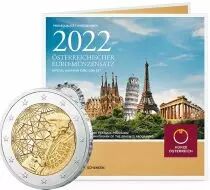 Autriche Coffret BU Euro - Erasmus - 2022 (contient la 2 euros Erasmus)