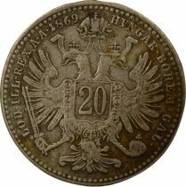 Autriche Fran&ccedil;ois Joseph I - 20 Kreuzer - 1869