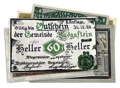 Autriche Lot de 5 ex NOTGELD \ au hasard\ 