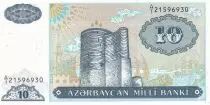 Azerbaidjan 10 Manat - Tour - ND (1993) - Série A.1 - NEUF - P.16