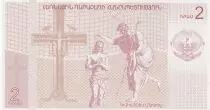 Azerbaidjan 2 Drahms - Nagorno Karabakh - 2004 - Jesus Christ - UNC - P.1