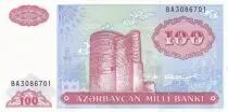 Azerbaiy�n 100 Manat Maiden tower - 1993