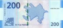 Azerbaiy&aacute;n 200 Manat - Heydar Aliyev - Map of Azerba&iuml;djan - 2018 - P.37