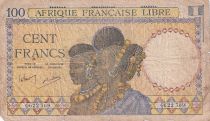 B A O 100 Francs - Femmes Foulahs - ND (1942) - Série G (Cameroun) - Kol.506b