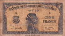 B A O 5 Francs - Africaine - 1942 -- Série E - P.28a