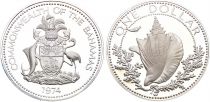 Bahamas 1 Dollar - Shell - 1974 - Silver Proof