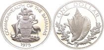 Bahamas 1 Dollar - Shell - 1975 - Silver Proof