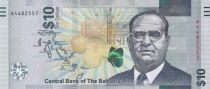Bahamas 10 Dollars - Sir Stafford Sands - Headlight - 2022 - Serial A