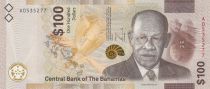 Bahamas 100 Dollars Arthur Dion Hanna - Hybrid - 2021 - UNC