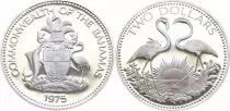Bahamas 2 Dollars - Flamingos - 1975 - Silver Proof