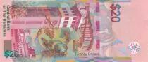 Bahamas 20 Dollars Milo B. Butler - Port, navires - 2018