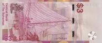 Bahamas 3 Dollars - Elisabeth II - Voiliers - 2019 - NEUF - P.NEW