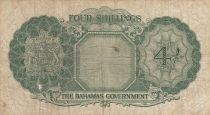 Bahamas 4 Shillings - Elizabeth II - Armoiries - ND (1936-1953)