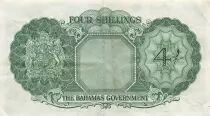 Bahamas 4 Shillings - Elizabeth II - ND (1953) - P.13a