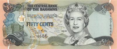 Bahamas 50 Cents - Elizabeth II - Series 2001 - P.68