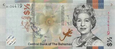 Bahamas 50 Cents - Elizabeth II - Series 2019