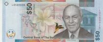 Bahamas 50 Dollars - Sir Roland T. Symonette - Central Bank building - 2019 - L Series