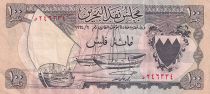 Bahreïn 100 Fils - Bateaux - Palmiers - ND (1964) - P.1