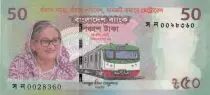 Bangladesch 50 Taka - Inauguration of the country?s first Metrorail - 2022