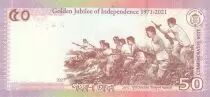 Bangladesch 50 Taka M. Rahman - 50 years of Independance - 2021 - UNC