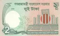 Bangladesh 2 Taka M. Rahman - Monument - 2018