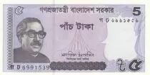 Bangladesh 5 Taka - Muhibur Rahman, Building - 2022