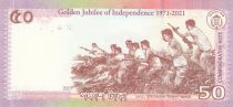 Bangladesh 50 Taka M. Rahman - 50 years of Independance - 2021 - UNC