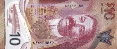 Barbade 10 Dollars  - Charles Duncan O\'Neal - 2022 - S�rie C - P.NEW