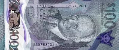 Barbade 100 Dollars  - Sir Grantley Adams - 2022 - S�rie E - P.NEW