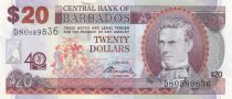 Barbade 20 Dollars S.J. Prescod - 40 ans de la Banque - 2012 - Neuf - P.72