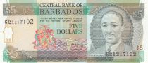 Barbade 5 Dollars Sir Frank Worrell - 1993 - P.43 - Neuf