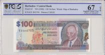 Barbados 100 Dollars G.H. Adams, Trafalgar Square  - 2000  - PCGS 67 OPQ