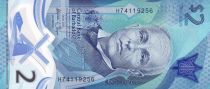 Barbados 2 Dollars  - John R. Bovell - 2022 - Serial H - P.NEW